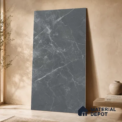 Marble Wall & Floor Tile TL 11046 Vesper Slate | 4 ft x 2 ft Carving Finish Vitrified Tile - 9 mm | 5 Random Design | Suitable For Living Room, Bedroom, Bathroom