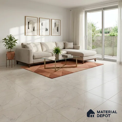 Marble Wall & Floor Tile TL 11051 Dark Grey 4 ft x 2 ft Matte Carving Finish Vitrified Tile - 9 mm | 6 Random Designs | Suitable For Living Room, Bedroom, Kitchen