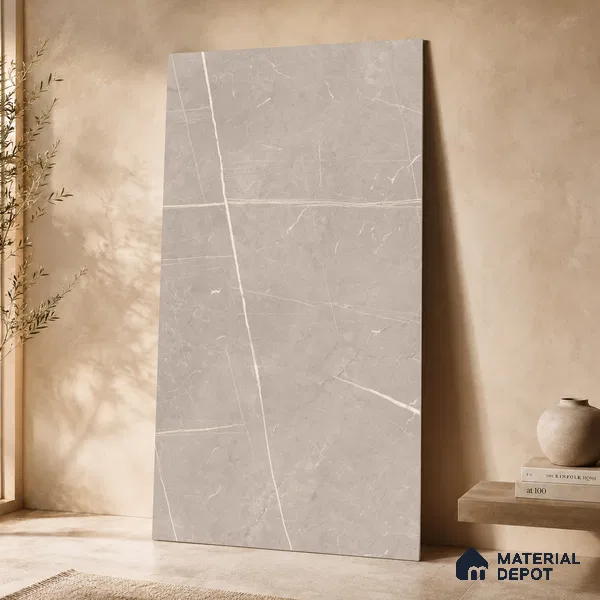 Marble Floor & Wall Tile TL 11052 Sahara Trace | 4 ft x 2 ft Carving Finish Vitrified Tile - 9 mm | 6 Random Design | Suitable For Living Room, Bedroom, Bathroom