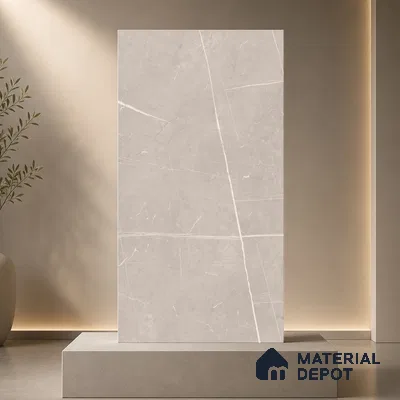 Marble Floor & Wall Tile TL 11052 Sahara Trace | 4 ft x 2 ft Carving Finish Vitrified Tile - 9 mm | 6 Random Design | Suitable For Living Room, Bedroom, Bathroom