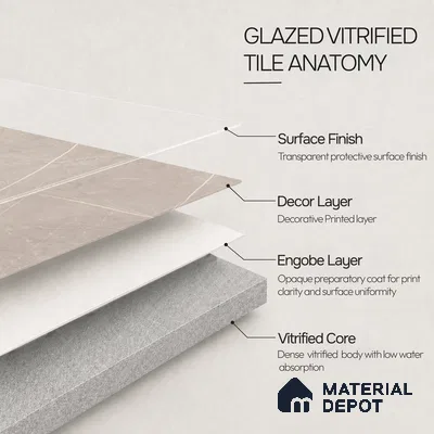 Marble Floor & Wall Tile TL 11052 Sahara Trace | 4 ft x 2 ft Carving Finish Vitrified Tile - 9 mm | 6 Random Design | Suitable For Living Room, Bedroom, Bathroom