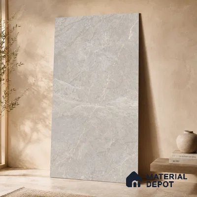 Marble Floor & Wall Tile TL 11059 Selene Vein | 4 ft x 2 ft Carving Finish Vitrified Tile - 9 mm | 6 Random Design | Suitable For Living Room, Bedroom, Bathroom