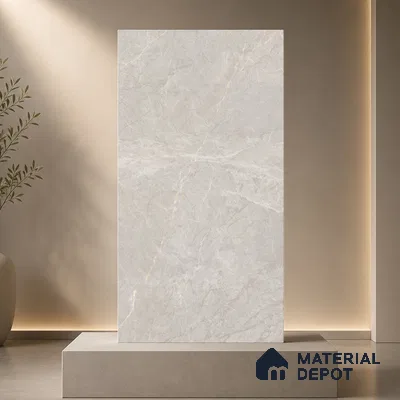 Marble Floor & Wall Tile TL 11059 Selene Vein | 4 ft x 2 ft Carving Finish Vitrified Tile - 9 mm | 6 Random Design | Suitable For Living Room, Bedroom, Bathroom
