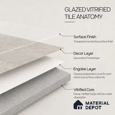 Marble Floor & Wall Tile TL 11059 Selene Vein | 4 ft x 2 ft Carving Finish Vitrified Tile - 9 mm | 6 Random Design | Suitable For Living Room, Bedroom, Bathroom