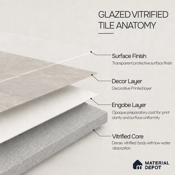 Marble Floor & Wall Tile TL 11059 Selene Vein | 4 ft x 2 ft Carving Finish Vitrified Tile - 9 mm | 6 Random Design | Suitable For Living Room, Bedroom, Bathroom