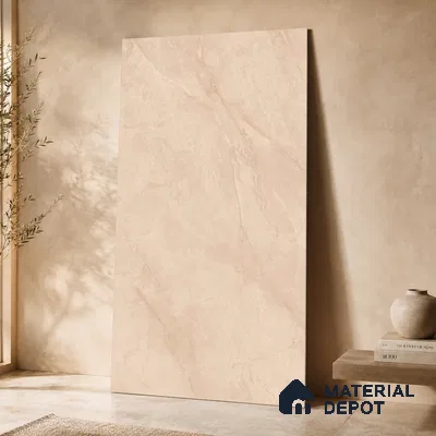 Marble Floor & Wall Tile TL 11062 Sienna Veil | 4 ft x 2 ft Carving Finish Vitrified Tile - 9 mm | 4 Random Design | Suitable For Living Room, Bedroom, Bathroom