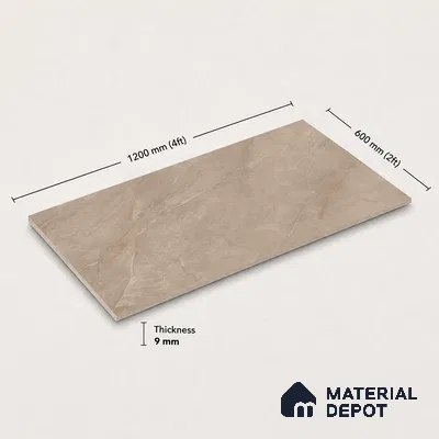 Marble Floor & Wall Tile TL 11063 Sierra Drift | 4 ft x 2 ft Carving Finish Vitrified Tile - 9 mm | 4 Random Design | Suitable For Living Room, Bedroom, Bathroom