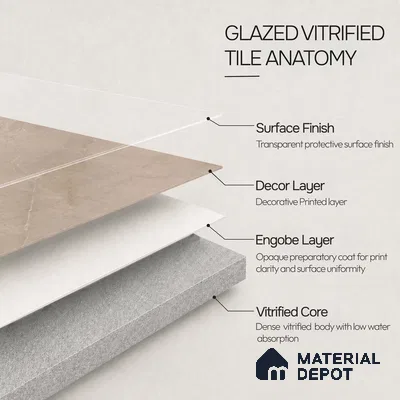 Marble Floor & Wall Tile TL 11063 Sierra Drift | 4 ft x 2 ft Carving Finish Vitrified Tile - 9 mm | 4 Random Design | Suitable For Living Room, Bedroom, Bathroom