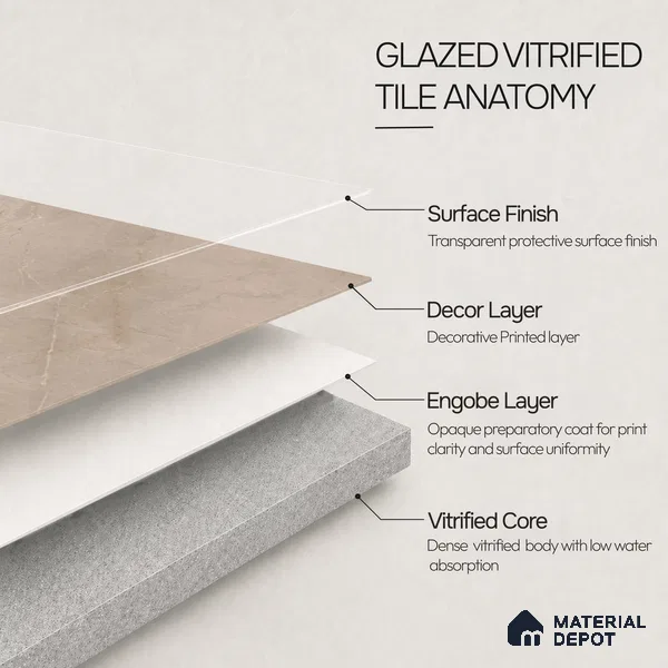 Marble Floor & Wall Tile TL 11063 Sierra Drift | 4 ft x 2 ft Carving Finish Vitrified Tile - 9 mm | 4 Random Design | Suitable For Living Room, Bedroom, Bathroom