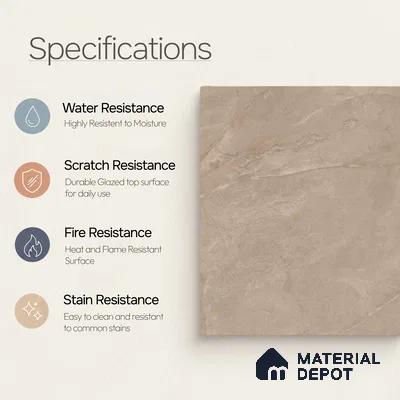 Marble Floor & Wall Tile TL 11063 Sierra Drift | 4 ft x 2 ft Carving Finish Vitrified Tile - 9 mm | 4 Random Design | Suitable For Living Room, Bedroom, Bathroom