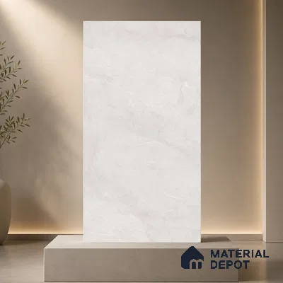 Marble Floor & Wall Tile TL 11064 Lunar Drift | 4 ft x 2 ft Carving Finish Vitrified Tile - 9 mm | 4 Random Design | Suitable For Living Room, Bedroom, Bathroom