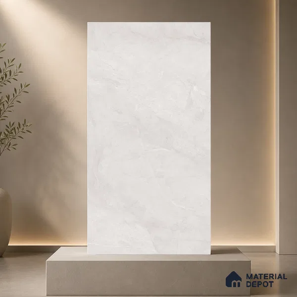 Marble Floor & Wall Tile TL 11064 Lunar Drift | 4 ft x 2 ft Carving Finish Vitrified Tile - 9 mm | 4 Random Design | Suitable For Living Room, Bedroom, Bathroom