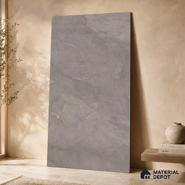Marble Floor & Wall Tile TL 11065 Slate Drift | 4 ft x 2 ft Carving Finish Vitrified Tile - 9 mm | 4 Random Design | Suitable For Living Room, Bedroom, Bathroom