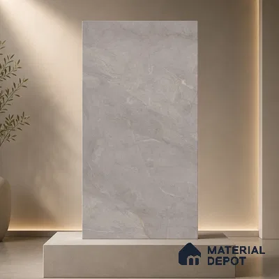Marble Floor & Wall Tile TL 11065 Slate Drift | 4 ft x 2 ft Carving Finish Vitrified Tile - 9 mm | 4 Random Design | Suitable For Living Room, Bedroom, Bathroom