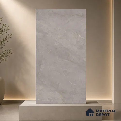 Marble Floor & Wall Tile TL 11065 Slate Drift | 4 ft x 2 ft Carving Finish Vitrified Tile - 9 mm | 4 Random Design | Suitable For Living Room, Bedroom, Bathroom