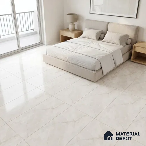 Marble Wall & Floor Tile TL 11067 Grey 4 ft x 2 ft Matte Carving Finish Vitrified Tile - 9 mm | 6 Random Designs | Suitable For Living Room, Bedroom, Kitchen