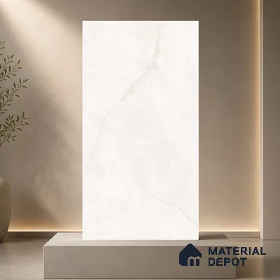 Marble Floor & Wall Tile TL 11067 Alba Veil | 4 ft x 2 ft Carving Finish Vitrified Tile - 9 mm | 6 Random Design | Suitable For Living Room, Bedroom, Bathroom