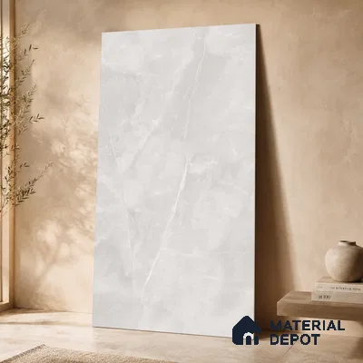 Marble Floor & Wall Tile TL 11069 Luna Veil | 4 ft x 2 ft Glossy Finish Vitrified Tile - 9 mm | 4 Random Design | Suitable For Living Room, Bedroom, Bathroom