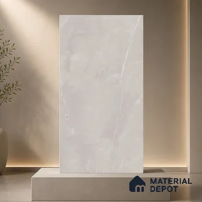 Marble Floor & Wall Tile TL 11070 Sereno Veil | 4 ft x 2 ft Glossy Finish Vitrified Tile - 9 mm | 4 Random Design | Suitable For Living Room, Bedroom, Bathroom