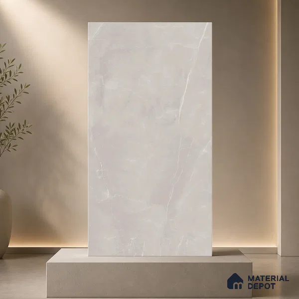 Marble Floor & Wall Tile TL 11070 Sereno Veil | 4 ft x 2 ft Glossy Finish Vitrified Tile - 9 mm | 4 Random Design | Suitable For Living Room, Bedroom, Bathroom