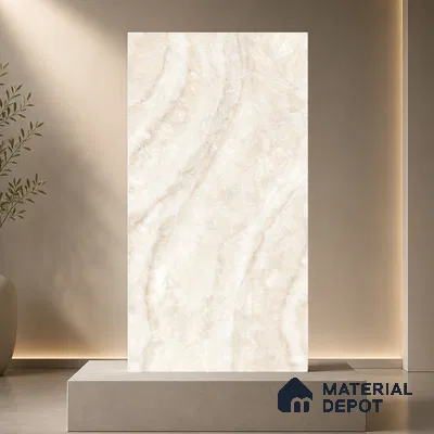 Marble Tile TL 11074 | 4 ft x 2 ft Glossy Finish Vitrified Tile - 9 mm