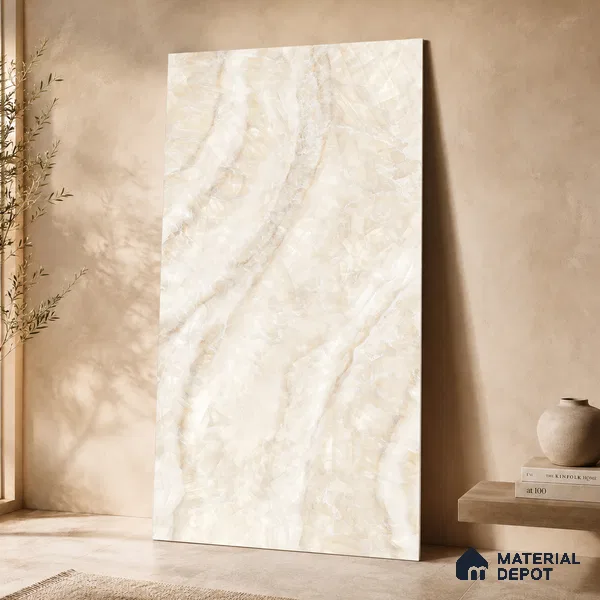 Marble Tile TL 11074 | 4 ft x 2 ft Glossy Finish Vitrified Tile - 9 mm