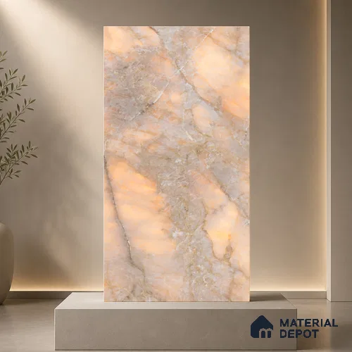 Marble Tile TL 11075 | 4 ft x 2 ft Glossy Finish Vitrified Tile - 9 mm