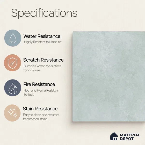 Plain Tile TL 11076 | 4 ft x 2 ft Matte Finish Vitrified Tile - 9 mm