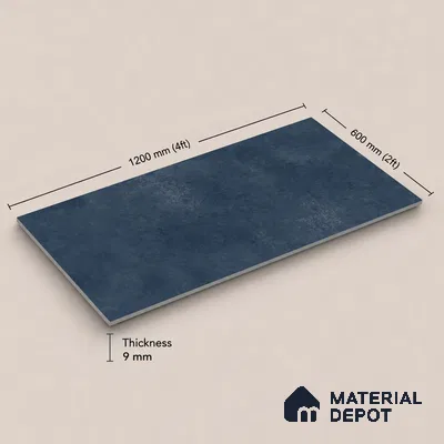 Plain Tile TL 11077 | 4 ft x 2 ft Matte Finish Vitrified Tile - 9 mm
