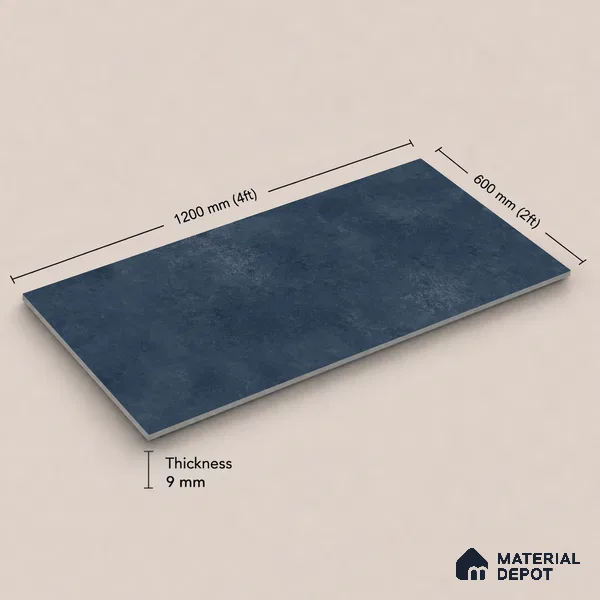 Plain Tile TL 11077 | 4 ft x 2 ft Matte Finish Vitrified Tile - 9 mm