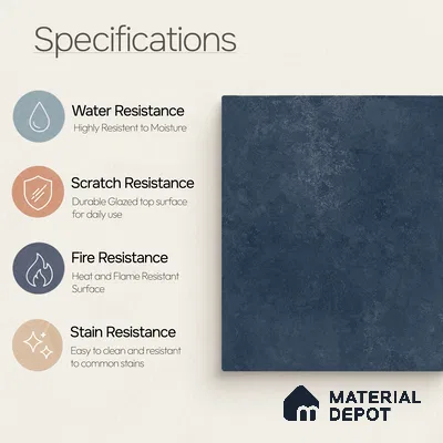 Plain Tile TL 11077 | 4 ft x 2 ft Matte Finish Vitrified Tile - 9 mm
