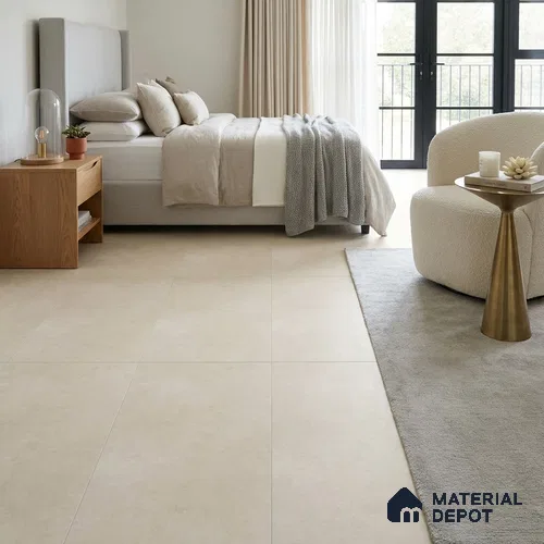 Cement Wall & Floor Tile TL 11079 Almond Cream 4 ft x 2 ft Matte Finish Vitrified Tile - 9 mm | Suitable For Living Room, Hall, Bedroom