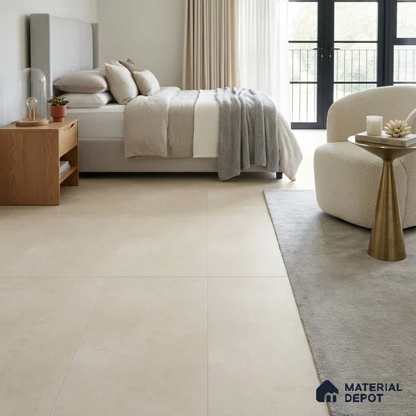 Cement Wall & Floor Tile TL 11079 Almond Cream 4 ft x 2 ft Matte Finish Vitrified Tile - 9 mm | Suitable For Living Room, Hall, Bedroom
