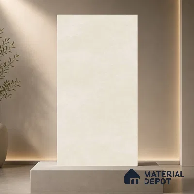 Plain Floor & Wall Tile TL 11079 Alba Tuff | 4 ft x 2 ft Matte Finish Vitrified Tile - 9 mm | Suitable For Living Room, Bedroom, Bathroom (Sample)
