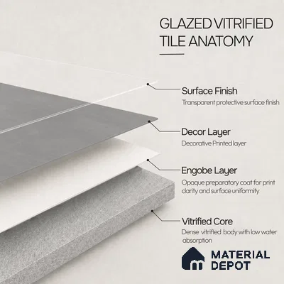 Plain Floor & Wall Tile TL 11080 Urban Slate | 4 ft x 2 ft Matte Finish Vitrified Tile - 9 mm | Suitable For Living Room, Bedroom, Bathroom