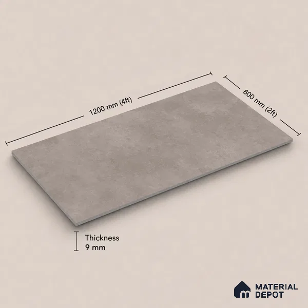 Plain Tile TL 11081 | 4 ft x 2 ft Matte Finish Vitrified Tile - 9 mm