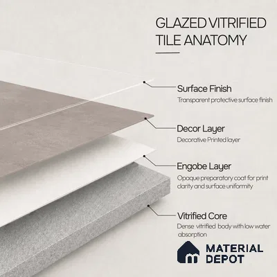 Plain Tile TL 11081 | 4 ft x 2 ft Matte Finish Vitrified Tile - 9 mm