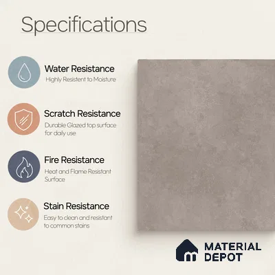 Plain Tile TL 11081 | 4 ft x 2 ft Matte Finish Vitrified Tile - 9 mm