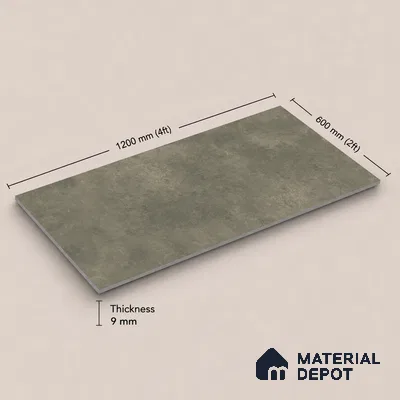 Plain Tile TL 11082 | 4 ft x 2 ft Matte Finish Vitrified Tile - 9 mm
