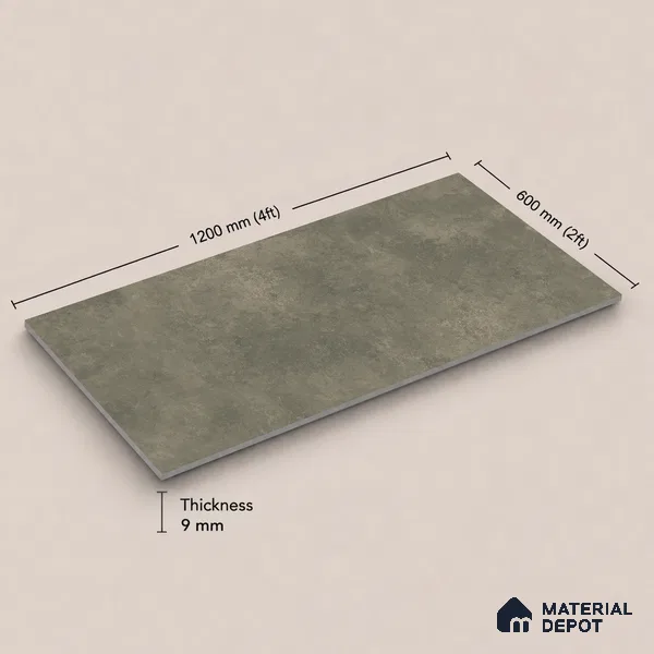 Plain Tile TL 11082 | 4 ft x 2 ft Matte Finish Vitrified Tile - 9 mm