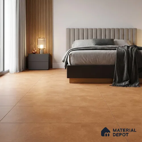 Cement Look Wall & Floor Matte Finish Yellow Vitrified Tile | TL 11083 4 ft x 2 ft - 9 mm | Suitable For Living Room, Hall & Study