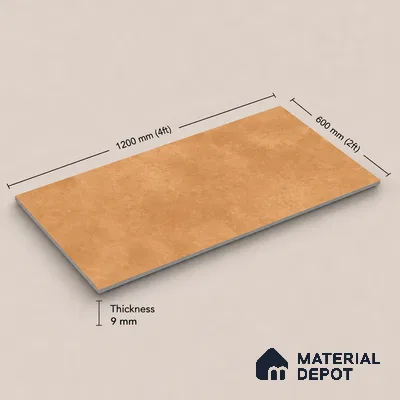 Plain Tile TL 11083 | 4 ft x 2 ft Matte Finish Vitrified Tile - 9 mm