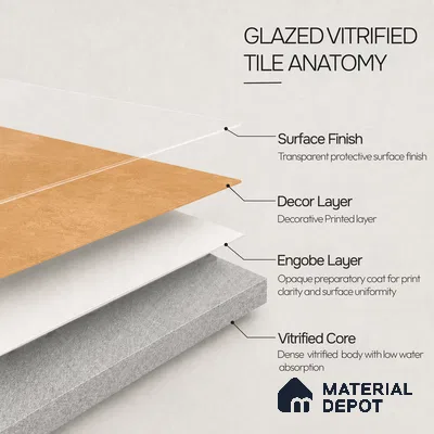 Plain Tile TL 11083 | 4 ft x 2 ft Matte Finish Vitrified Tile - 9 mm