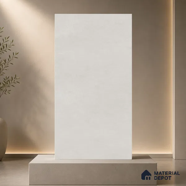 Plain Floor & Wall Tile TL 11084 Alba Veil | 4 ft x 2 ft Matte Finish Vitrified Tile - 9 mm | Suitable For Living Room, Bedroom, Bathroom