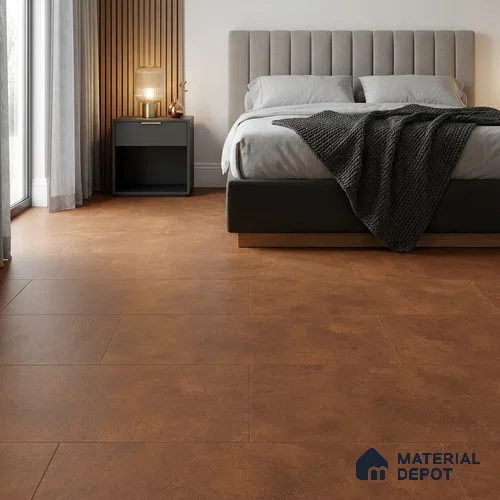 Cement Look Wall & Floor Matte Finish Terracotta Vitrified Tile | TL 11087 4 ft x 2 ft - 9 mm | Suitable For Living Room, Hall & Study