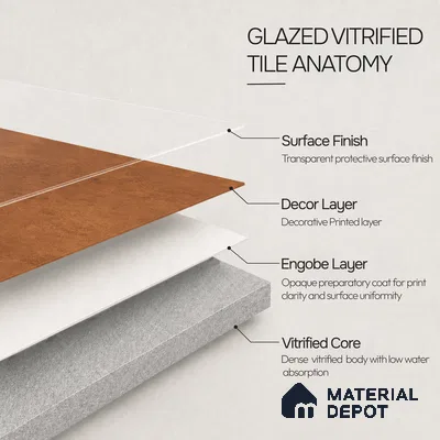 Plain Tile TL 11087 | 4 ft x 2 ft Matte Finish Vitrified Tile - 9 mm