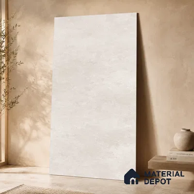 Plain Floor & Wall Tile TL 11088 Alba Cloud | 4 ft x 2 ft Matte Finish Vitrified Tile - 9 mm | Suitable For Living Room, Bedroom, Bathroom