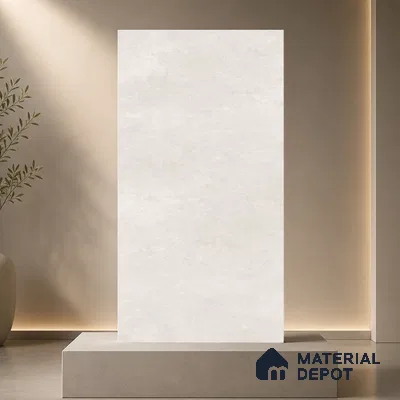 Plain Floor & Wall Tile TL 11088 Alba Cloud | 4 ft x 2 ft Matte Finish Vitrified Tile - 9 mm | Suitable For Living Room, Bedroom, Bathroom