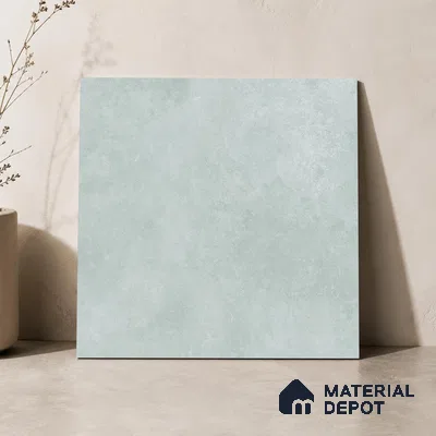 Plain Floor & Wall Tile TL 11089 Celadon Drift | 2 ft x 2 ft Matte Finish Vitrified Tile - 9 mm | Suitable For Living Room, Bedroom, Bathroom