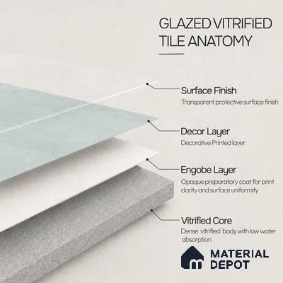 Plain Floor & Wall Tile TL 11089 Celadon Drift | 2 ft x 2 ft Matte Finish Vitrified Tile - 9 mm | Suitable For Living Room, Bedroom, Bathroom